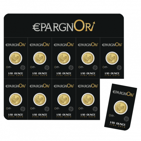 EpargnOr - Plaquette 10 x 1/10 Oz